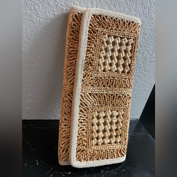 Vintage 1970’s Joske’s Italian Straw Clutch Purse - Picture 6 of 6